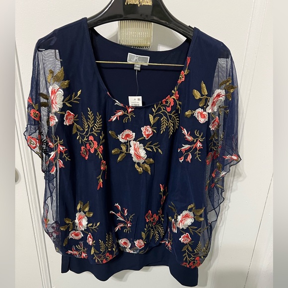 JM NEW NYLON COLLECTION BLOUSE size 2X - Picture 5 of 8